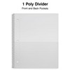 STAPLES Premium Poly 1‑Subject Notebook, 8” x 10.5”, Wide Ruled,