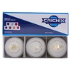 Cricnix クリケットボール プレミア ホワイトレザー (3個パック) 5.5オンス シニア用マッチ用 (3-Pack)