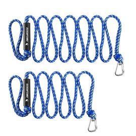 Obcursco Premium PWC Dock Lines, Heavy Duty Braided Line, Marine Rope, Ideal for Jet ski,watercraft Boat, Kayaking, Marine Sets of Two Ropes (Yellow/Blue)