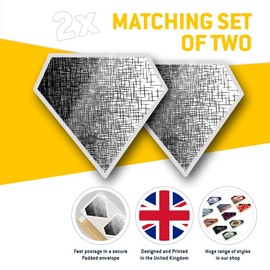 2 x Diamond Stickers 7.5 cm - Manga Anime Speed Graphic Fun Decals for Laptops,Tablets,Luggage,Scrap Booking,Fridges, #2808