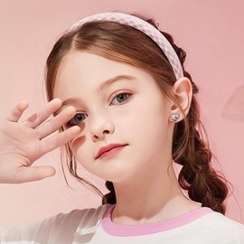 LUXILLA Panda Stud Earrings Fit for Women Hypoallergenic Earrings 925 Sterling Silver Cubic Zirconia Great Jewelry for Everyday Wear