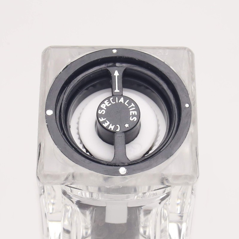 Chef Specialties 3.5 Inch Cubic Pepper Mill and Salt Shaker