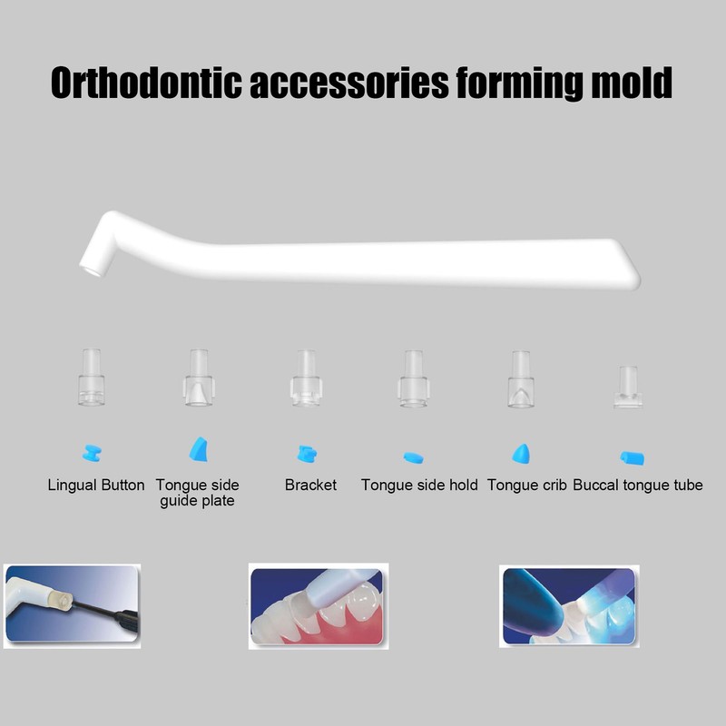 Dental Orthodontic Mould Portable Lingual Button Bracket Accessories Oral Care