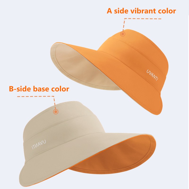 Women Sun Visor Wide Brim Empty Top UV Protection Beach