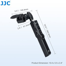 JJC Camera Tripod Remote Control for Sony A9III A7IV A7R IV A7S A7 III II A1 FDR-AX53 HDR-CX405 CX240 Universal Tripod Grip for Multi/Lan Camera/Camcorder