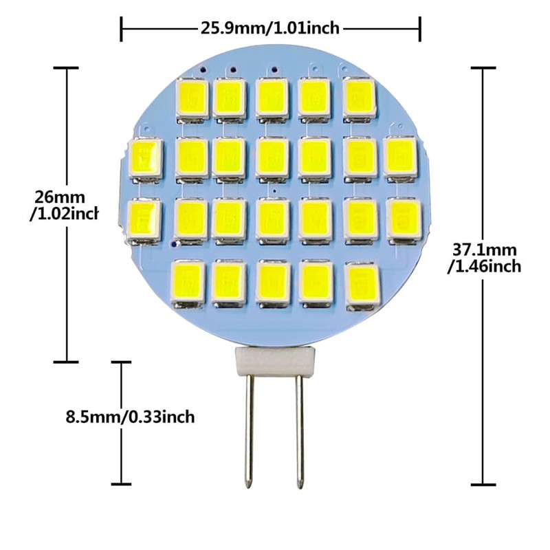 GRV G4 MR11 Bi-Pin 24-2835 SMD LED Bulb Lamp Super