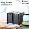 GoldOrcle Hanging File Organizer, Letter-size File Holder Filing Box with
