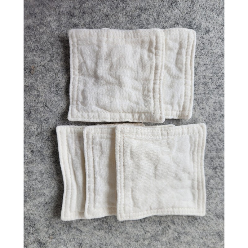Non-fluorescent reinforced cotton pad (5 cotton pads + pouch) scouring○