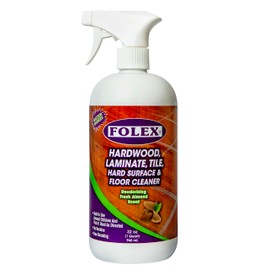 FOLEX Hardwood, Laminate, Tile, Hard Surface & Floor Cleaner - 32oz - Fresh Almond Scent, Residue and Streak Free