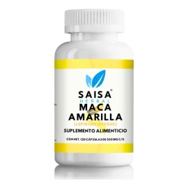 Maca Amarilla Orgánica 100% Pura Con 120 Cáp Calidad Premium Sabor Sin sabor
