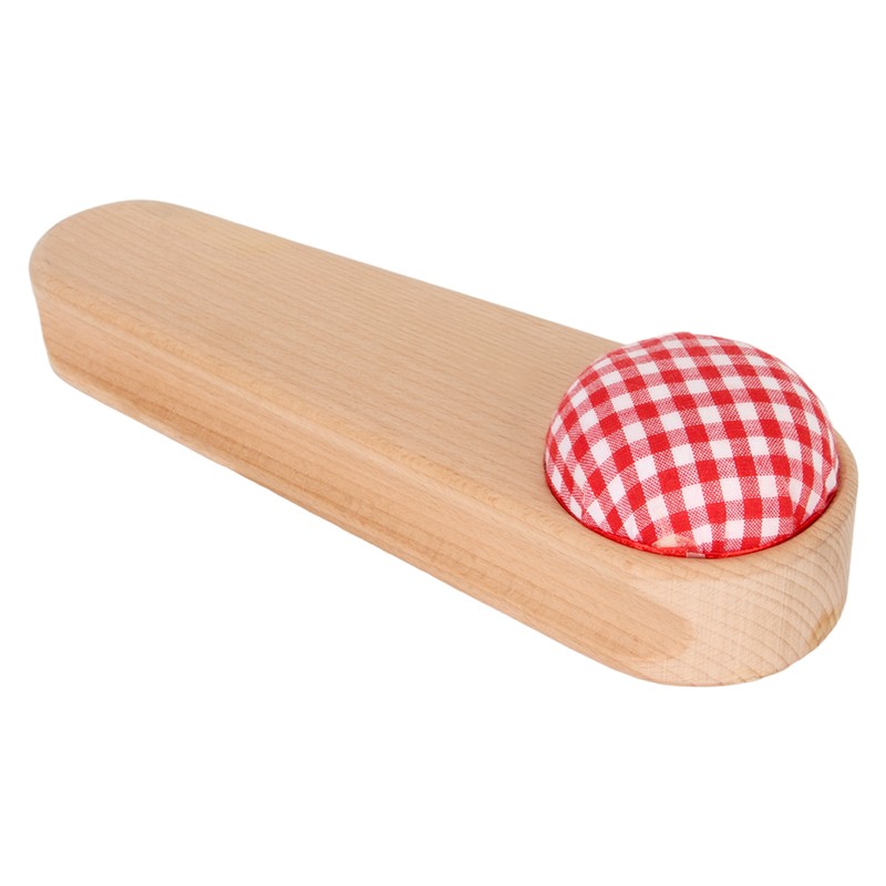 Quilters Clapper Pin Cushion Design Smoothing Wood Easy Operation Hardwood