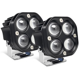 3inch LED OffRoad Driving Fog Lights Yellow White Dual Color Led Pods Lights 12V 24V 40W Work Auxiliary Lights Ditch Lights fit for Motorcycle Truck Car SUV ATV Boat pickups Tractor (Pack of 2)