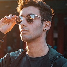 Cupimatch Ohrringe Set Kugel Ohrstecker Set Schwarz Silber Gold Damen Herren 6 Paare Edelstahl rund Piercing Ohr Ohrringe mit verschiedener Größen 3 mm - 8 mm