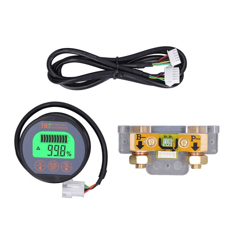 Battery Monitor Waterproof Reverse Connection Protection Battery Voltage Indicator 100V