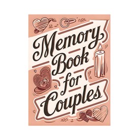 Scrapbook for Couples,Photo Scrapbook 58-Page - Adventure Notebook Meaningful Design for Travel Wedding Honeymoons