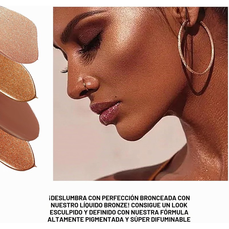 Loción Bronceadora para Cuerpo, Base Maquillaje Waterproof, 02