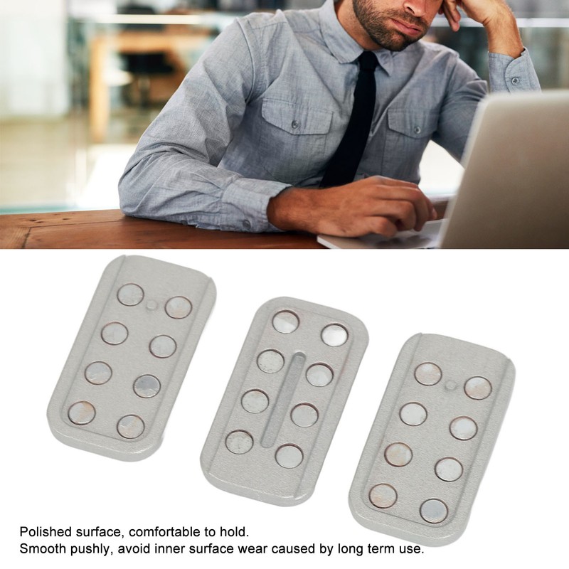 Magnetic Haptic Slider Stress Anxiety Relief Striped Pattern Ergonomic Alloy