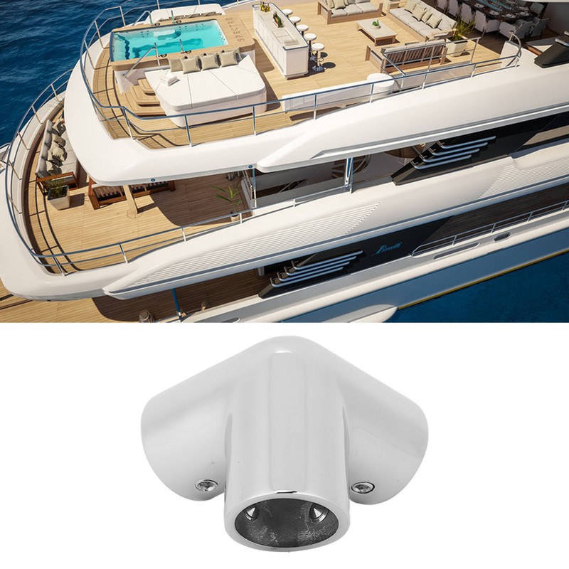 Boat Handrail Tee Connector 316 Stainless Steel Heavy Duty Pipe
