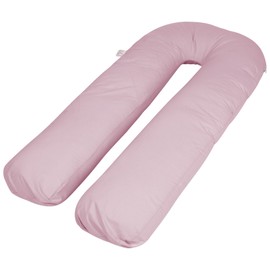 SleepyNights BIG U PILLOW COVER MATERNITY SUPPORT PILLOWCASE/U SHAPE PILLOW COVER/ULTIMATE SUPPORT U PILLOW COVER - CASE ONLY - PINK