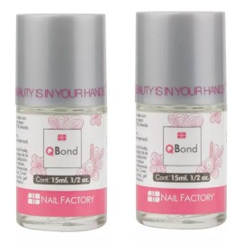 Nail Factory Pack 2 Pz Q Bond, Preparador Uñas Gel-acrilico, Nail Factory