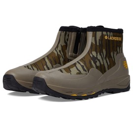 LaCrosse AlphaTerra 6" Zip-Up Waterproof Hiking Boots for Men - Alphaterra Outsole, Active Fit, EVA Midsole Side-Zip, Mossy Oak Original Bottomland -10.5 M