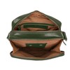 ANTONIO VALERIA Alex Washed Green Leather Crossbody Bag