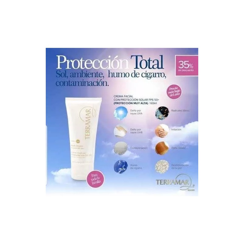 Terramar Crema Facial Con Protector Solar Fps50 Terramar+envió+regalo
