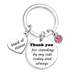 Nfyxcaz Bridesmaid Gift Keychain Appreciation Gift for Bridesmaid Maid of Honor Gifts from Bride Bridesmaid Proposal Gifts Wedding Gifts for Maid of Honor Bride Tribe