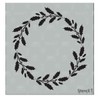 Stencil1 Holly Wreath Stencil 5.75" x 6"