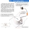 MW 6 Inch 5 Selectable Color Temperature LED Downlight Retrofit