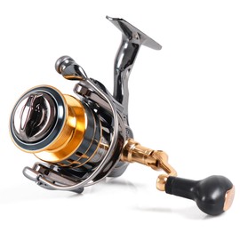 Spinning Fishing Reel for Freshwater Saltwater Fishing, Anti-Reverse with Front-Adjustable Drag, Aluminum Alloy Cup, 5.5:1 Gear Ratio, 13+1 Ball Bearings (GX5000)