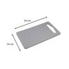 FACKELMANN Dining Board Plastic Light Grey 240 x 140 mm,