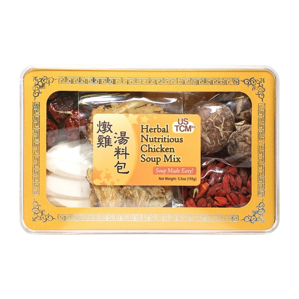 Herbal Nutritious Chicken Soup Mix 燉雞湯料包 Soup Made Easy! 3-4 Sevings 5.5oz