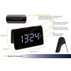 TFA Dostmann ICON 60.2543 Digital Radio-Controlled Alarm Clock, Plastic, Black,