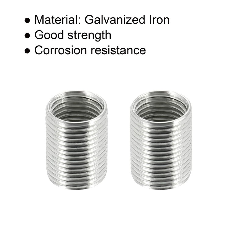 sourcing map Thread Reducing Nuts Insert M12 x 1 mm