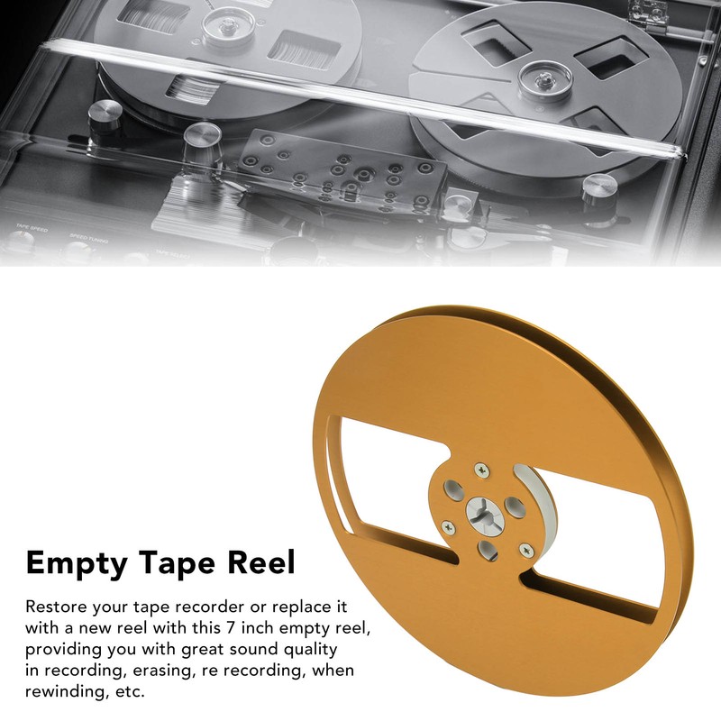 1/4 7 Inch Empty Tape Reel Aluminum Alloy 2 Holes