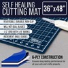 U.S. Art Supply U.S. Art Supply 36" x 48" White/Blue Professional Self Healing 5-6 Layer Double Sided Durable Non-Slip Cutting Mat Great for Scrapbooking, Quilting, Sewing and all Arts & Crafts Projects