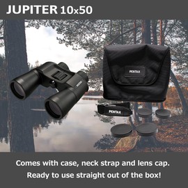 Pentax Juipter 10x50 Easy Viewing Large Aperture porro Prism Binocular, Black, 65912