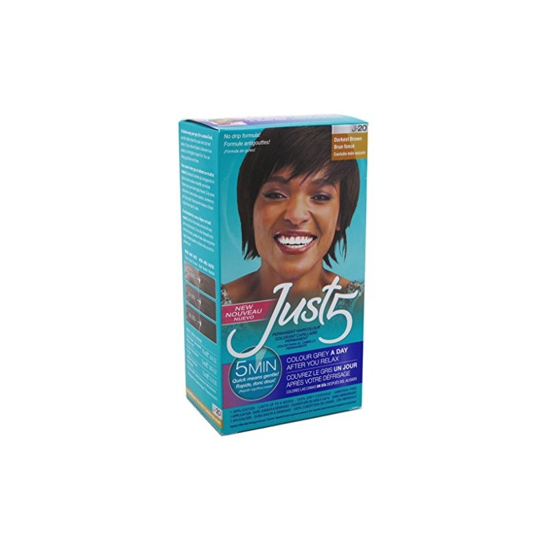 Just 5 Color Darkest Brown (6 Pack)