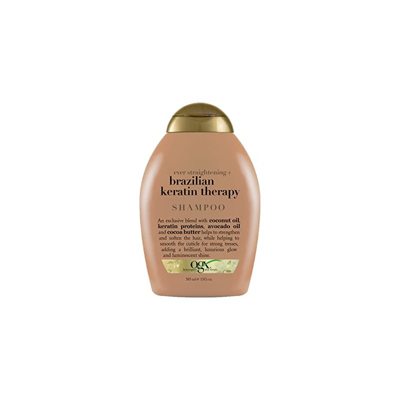 OGX, Shampoo Suavizante de Keratina Brasileña, 385 ml