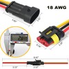 Twippo 18 AWG Waterproof Wire Connectors Automotive Electrical Connectors Quick