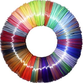 MIKA3D 25 Colors 2 Dual Color in 1 Silk PLA Filament Refill Sample Pack, 25 Different Type Dual Color Silk PLA, Each 4 Meter, Total 100m Silk Shiny Dual Color PLA 3D Printer 3D Pen Material Refill
