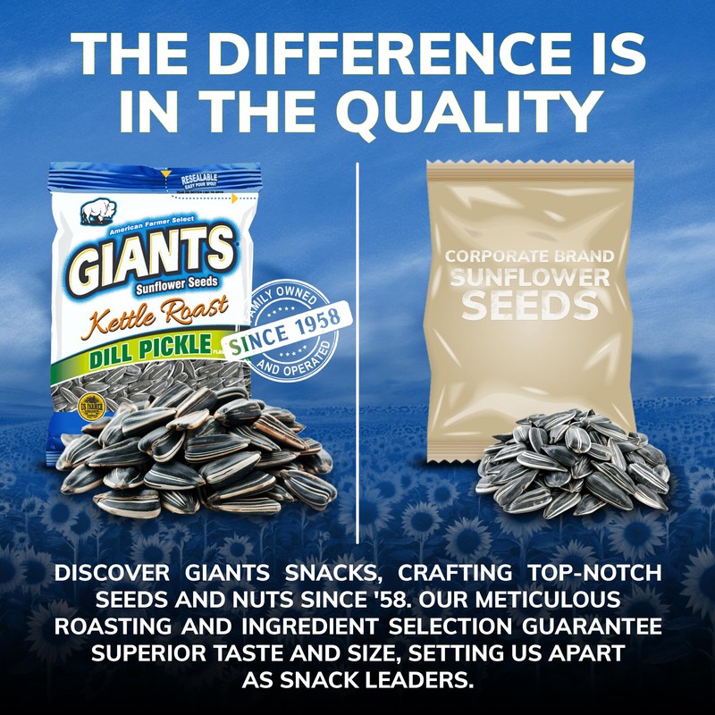 GIANTS Kettle Roast Dill Pickle Sunflower Seeds - Sunflower Seeds