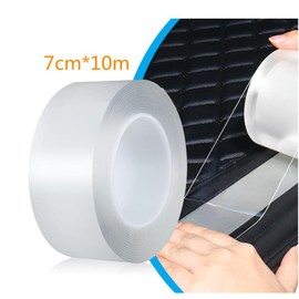 2.75In x 32.8Ft Car Threshold Strip Door Anti-Collision Strip,Door sill Protector,Multifunction Protection Film for Most Car(Transparent)