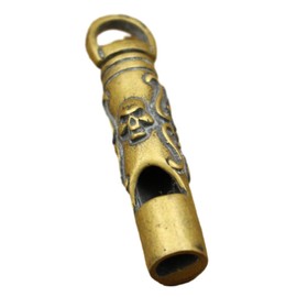 Sosoport Pendant Whistle Multi-use Decorative Keychain Whistle for Sports Survival and Emergency Situations Loud Sound Copper Material for Referees and Outdoor Adventures