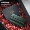 VULKIT Mens Wallet RFID Blocking Leather Compact Trifold with Zippered