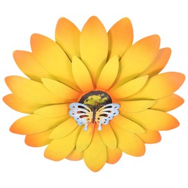 Sunflower Wall Decor Handmade Metal Art for Living Room Bedroom Dining Room Unique Floral Wall Hanging Decoration for Indoor Outdoor Spaces