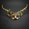 Medusa Costume Headdress Masquerade Mask Cosplay Horns Headpiece Antlers Raven