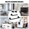 4 Pieces Bathroom Hardware Accessories Set Towel Bar Robe Hooks