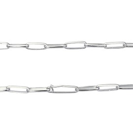 Sears snj125-45 Navajo Chain Necklace, Silver, 925, Width 0.14 inches (3.6 mm), Length 17.7 inches (45 cm)